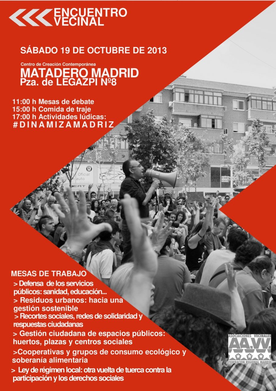 El 19 octubre volvemos a tomar Matadero Madrid con el II Encuentro Vecinal y #DinamizaMadriz!