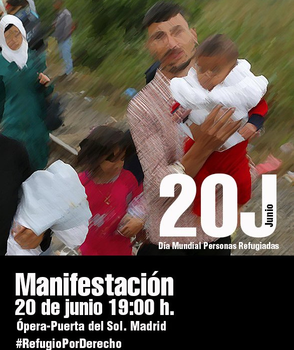 Madrid saldrá a la calle el 20J para exigir vías legales y seguras para las personas refugiadas