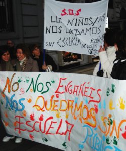 Vallecas se moviliza contra la agresión privatizadora de la Comunidad de Madrid en educación