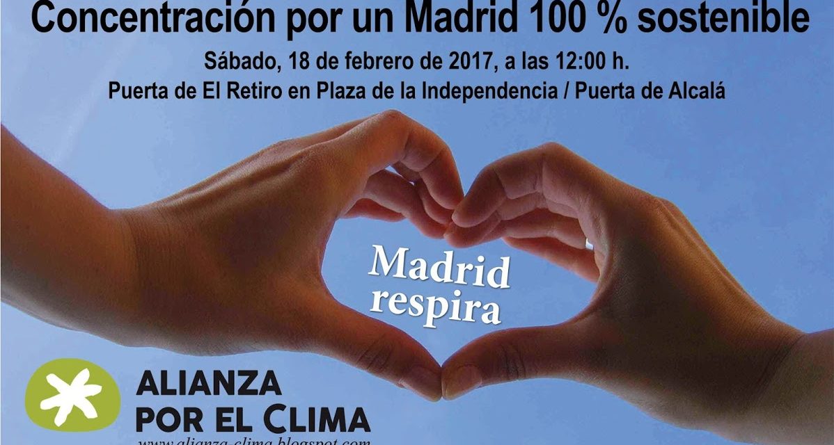 Concentración para celebrar el voto ciudadano por un Madrid 100% sostenible