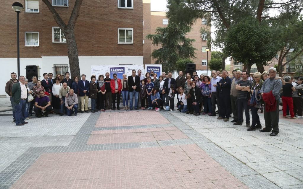 Se inaugura en Leganés una plaza en homenaje al dirigente vecinal Paco Pérez