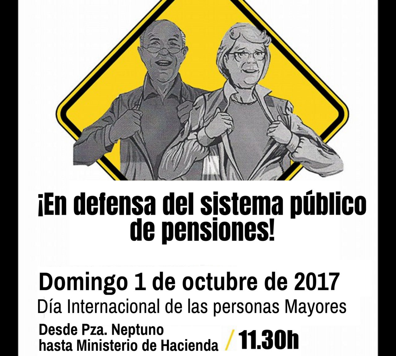 El Día de las Personas Mayores, salimos a la calle para defender el sistema público de pensiones