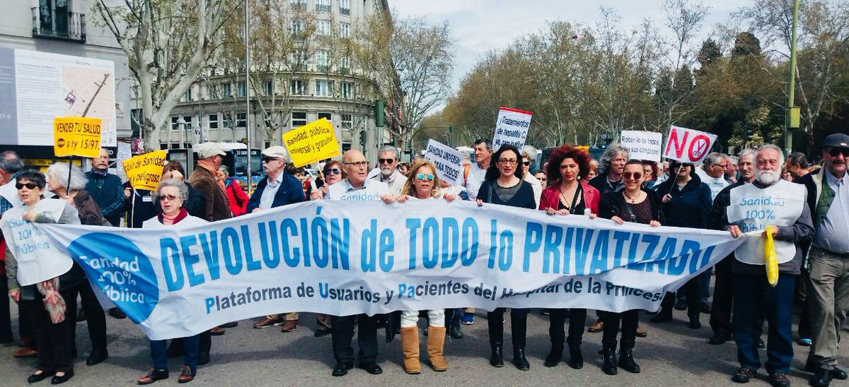 La 67ª Marea Blanca acusa a Dolors Montserrat de ser un “peón de la causa neoliberal” que privatiza la sanidad