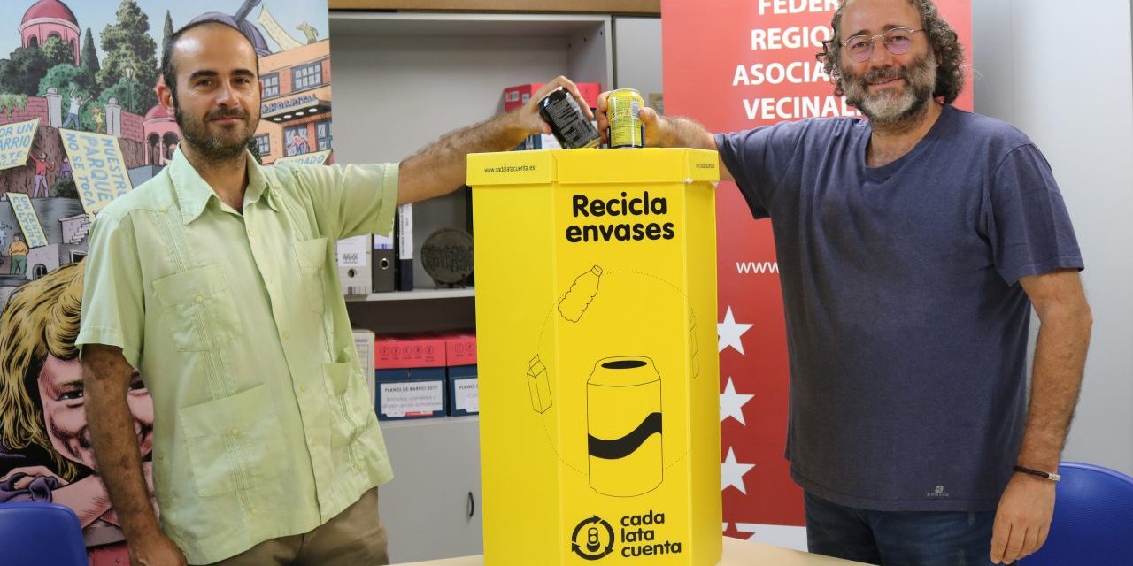 La FRAVM y Cada Lata Cuenta firman un acuerdo de colaboración para fomentar el reciclaje en los barrios