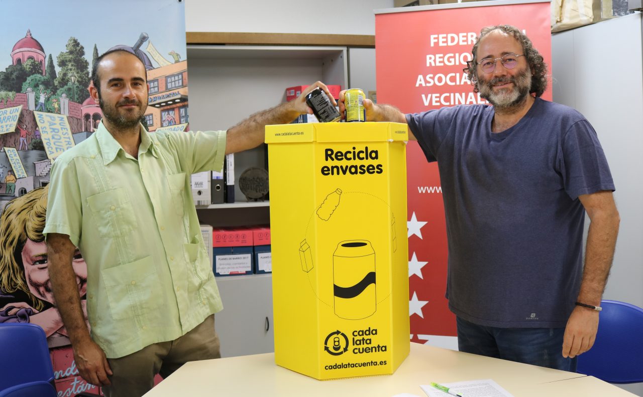 La FRAVM y Cada Lata Cuenta firman un acuerdo de colaboración para fomentar el reciclaje en los barrios