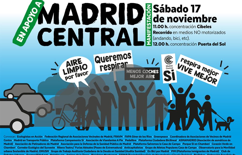 El sábado 17-N, nos movemos por Madrid Central