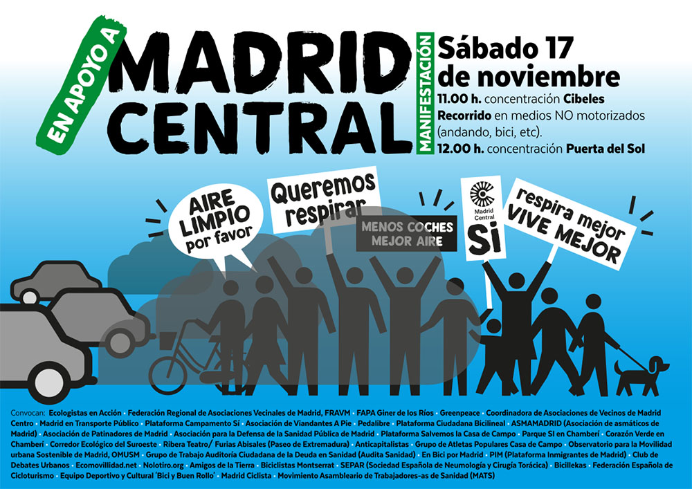 El sábado 17-N, nos movemos por Madrid Central