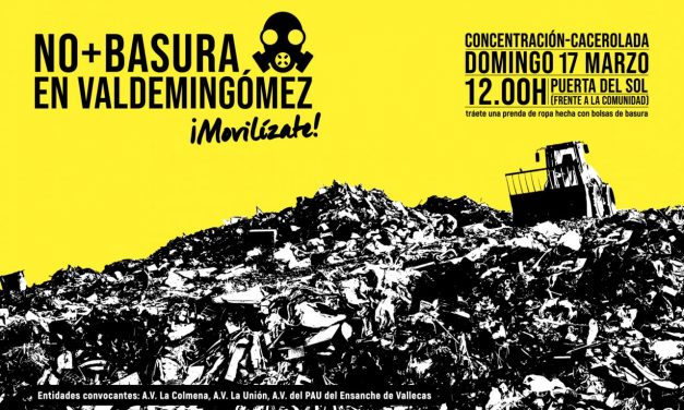 Ruido de cazuelas para evitar que Valdemingómez acoja la basura de los municipios del Henares