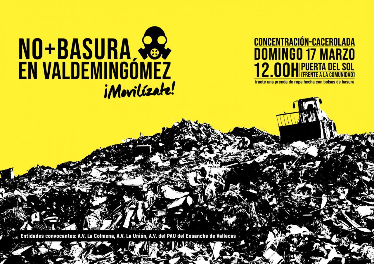 Ruido de cazuelas para evitar que Valdemingómez acoja la basura de los municipios del Henares