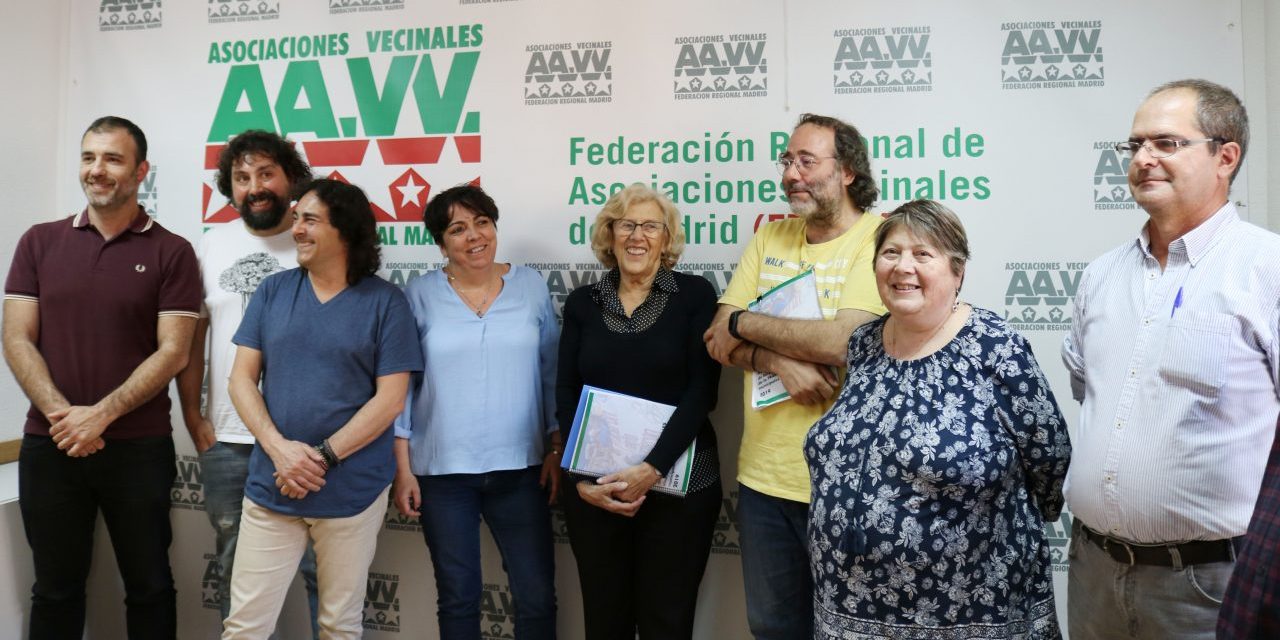 La FRAVM presenta a Manuela Carmena sus propuestas de cara a las elecciones locales de mayo