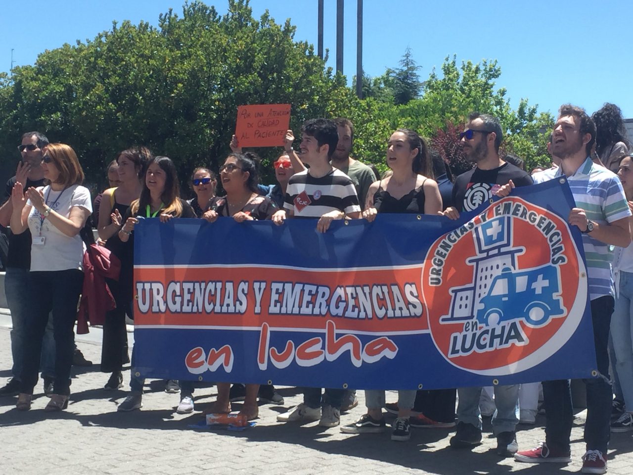 La FRAVM, con las y los trabajadores de Urgencias de La Paz en lucha