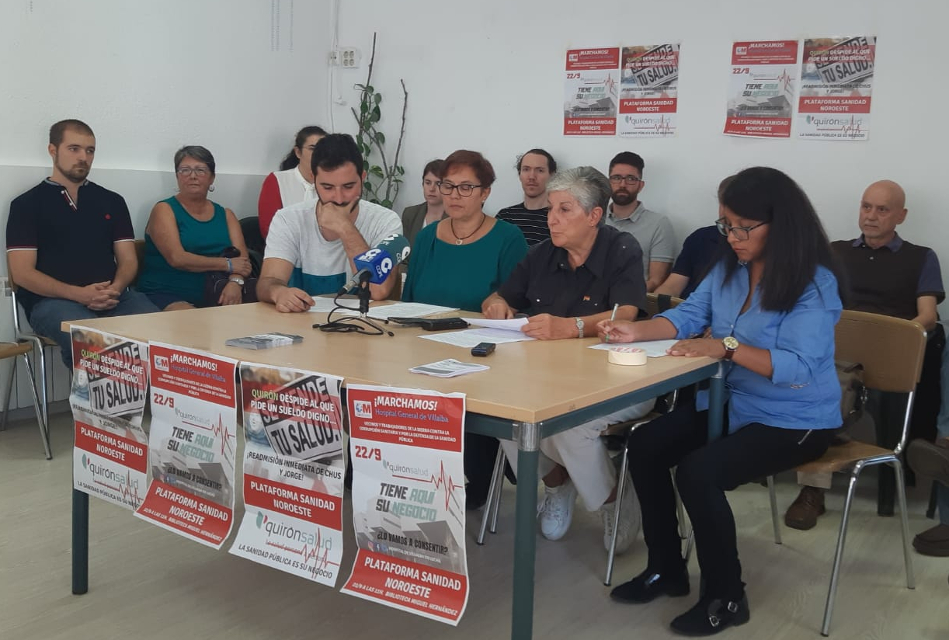 Manifestación para que el hospital de Villalba deje de ser un centro de segunda