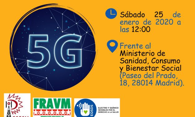 La FRAVM se suma a la movilización internacional del 25 de enero por una moratoria a la implantación del 5G