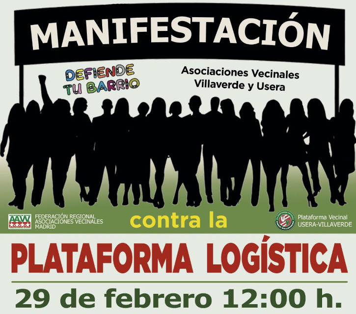 Usera y Villaverde protestan de nuevo contra la plataforma logística PALM-40