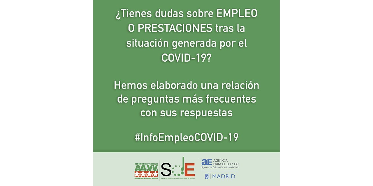 #InfoEmpleoCOVID-19: respuestas a dudas habituales de la cuarentena del coronavirus