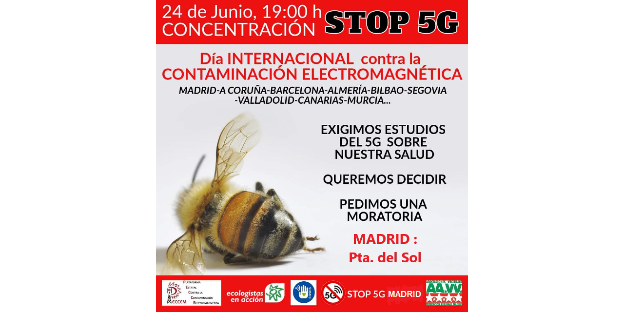 24-J: grupos vecinales y ecologistas vuelven a pedir una moratoria para la implantación del 5G