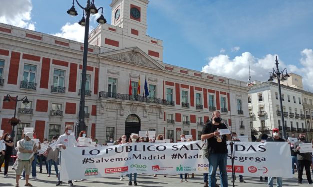 #MadridNoSegrega: la FRAVM, sindicatos y partidos de izquierda protestan contra la desastrosa gestión de la pandemia de Díaz Ayuso