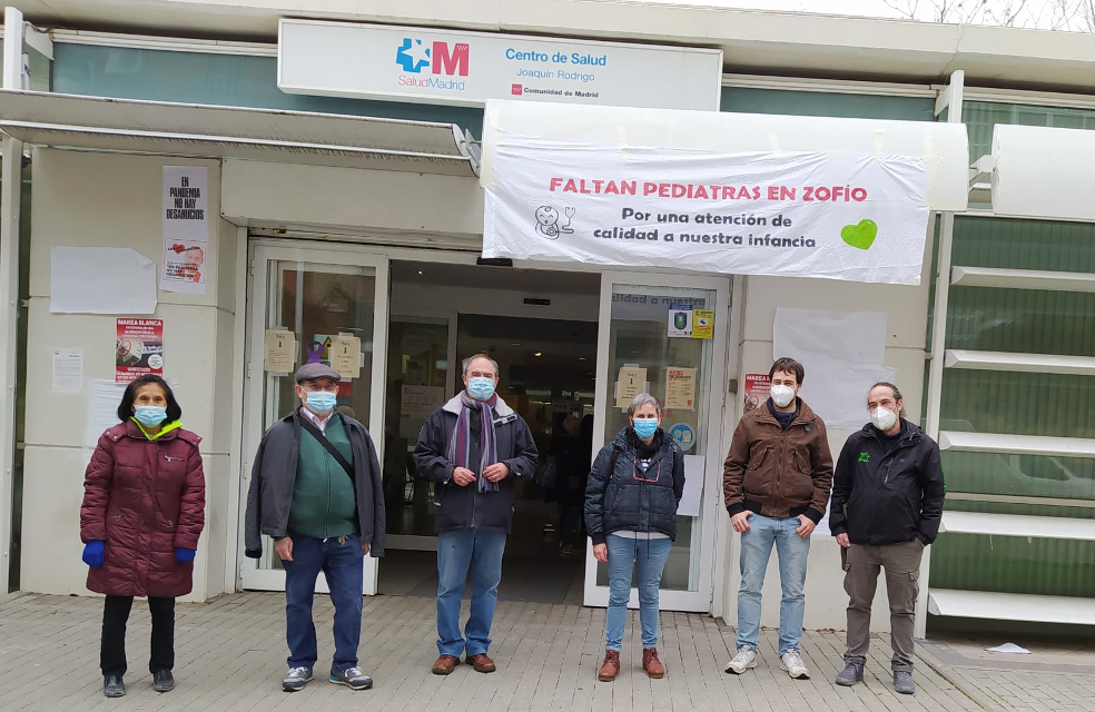 730 vecinos y vecinas de Zofío (Usera) piden a la Comunidad de Madrid pediatras para su centro de salud
