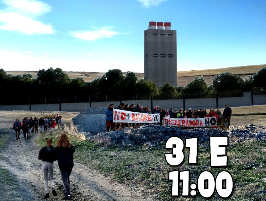 9 kilómetros de marcha para pedir el cierre de la incineradora de Valdemingómez