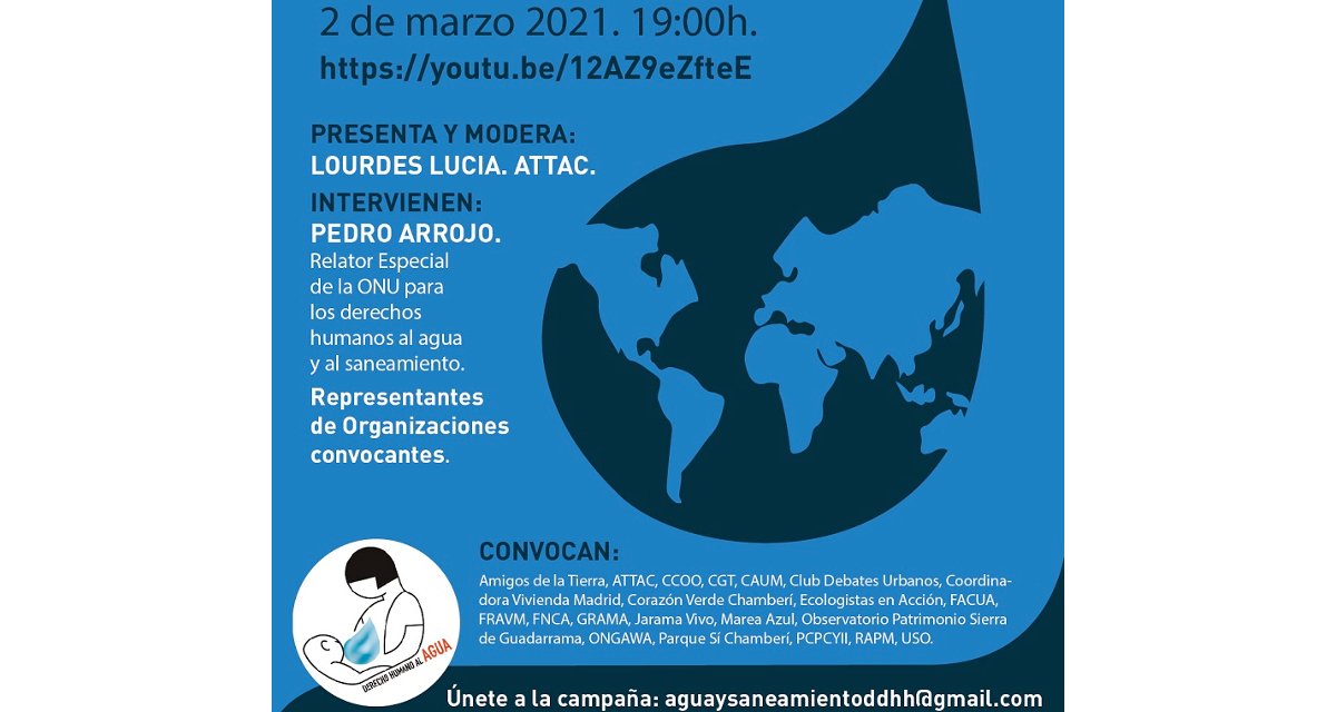 Arranca la campaña “Agua y saneamiento, derechos humanos básicos para la vida” en la Comunidad de Madrid