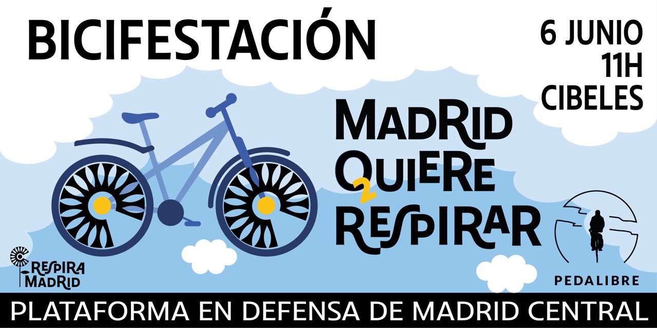 El domingo 6 de junio, pedalea por Madrid Central