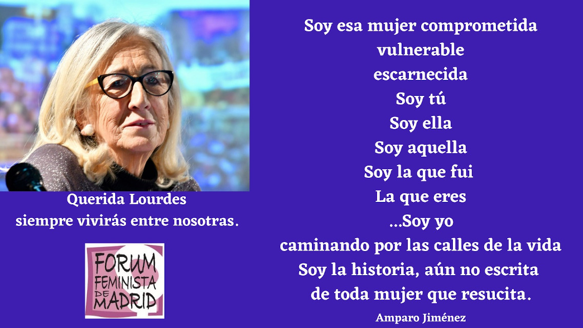Fallece Lourdes Hernández, icono del feminismo vecinal