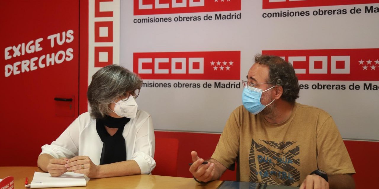 La FRAVM reafirma la sintonía con CCOO en sus objetivos para Madrid en una reunión con su nueva dirección