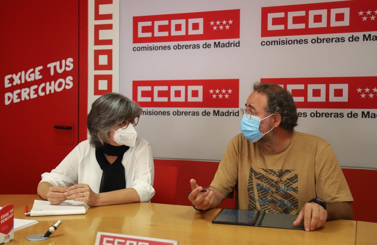 La FRAVM reafirma la sintonía con CCOO en sus objetivos para Madrid en una reunión con su nueva dirección