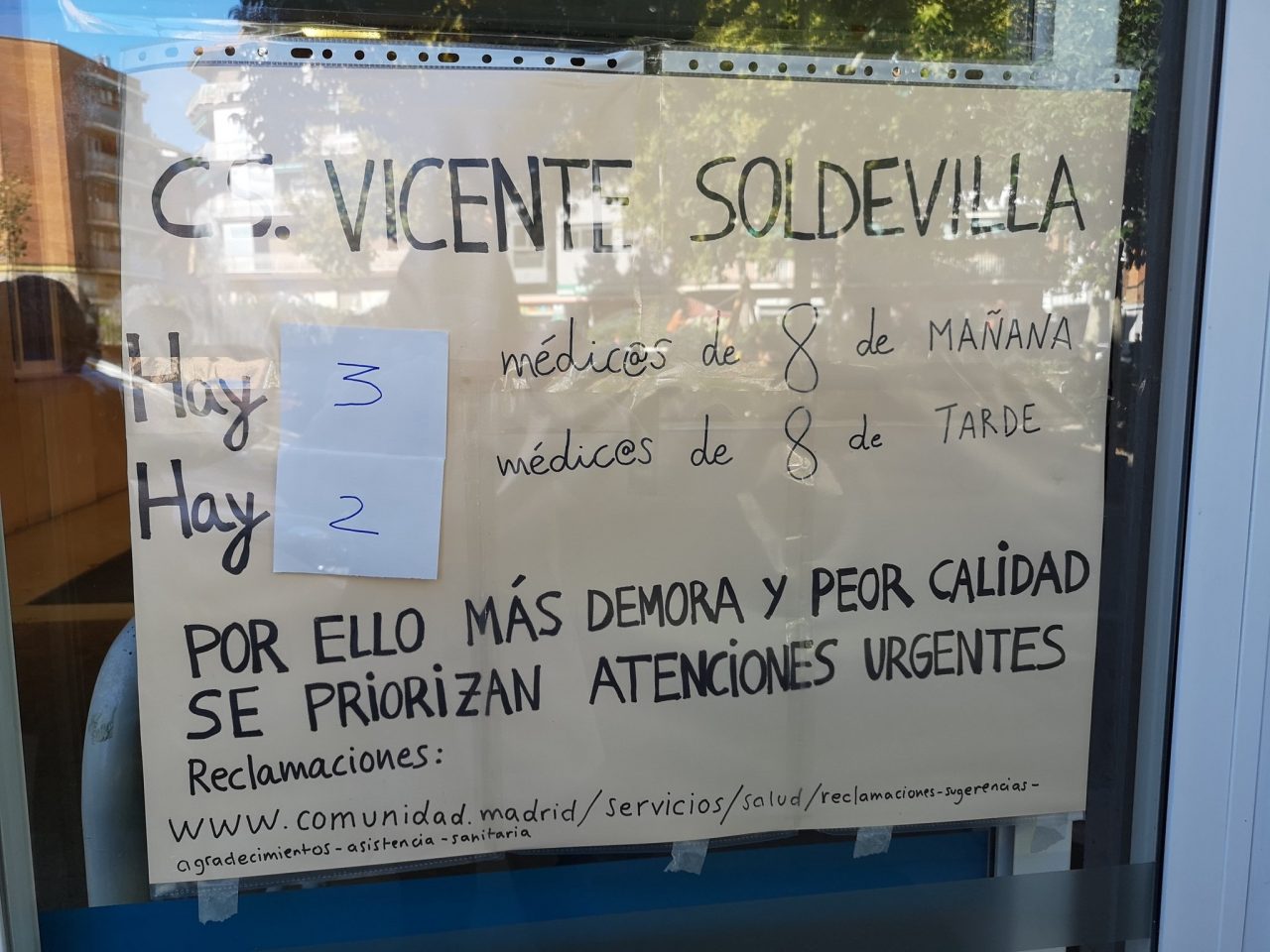 Vallecas vuelve a salir a la calle por la sanidad pública y contra el recorte horario en Atención Primaria