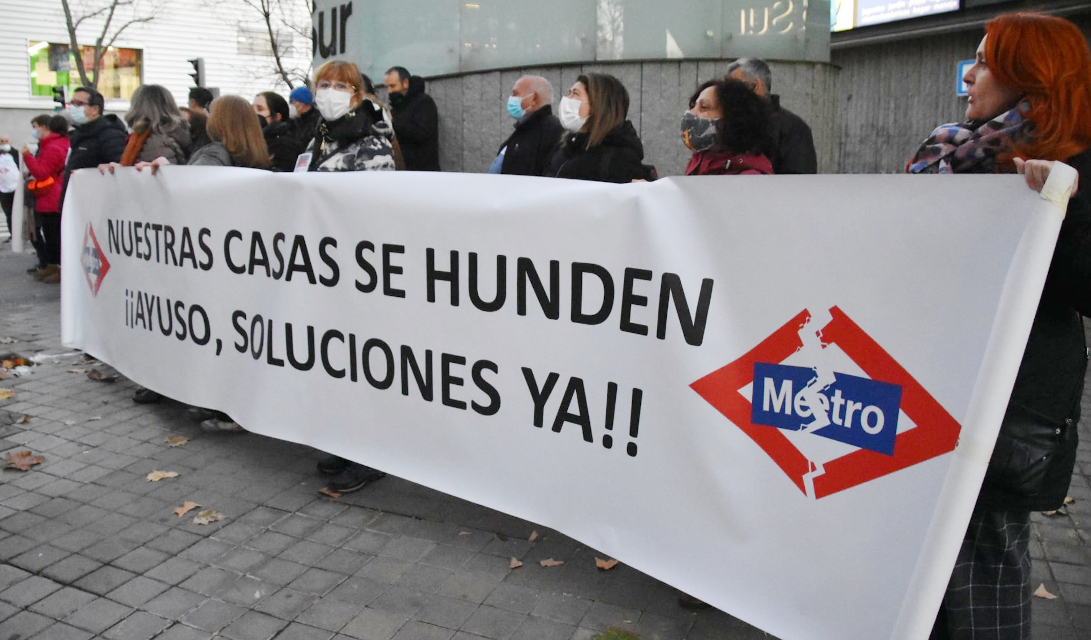 La Asamblea de Madrid aprueba la reparación integral de todos los daños provocados por la línea 7B de Metro en San Fernando de Henares