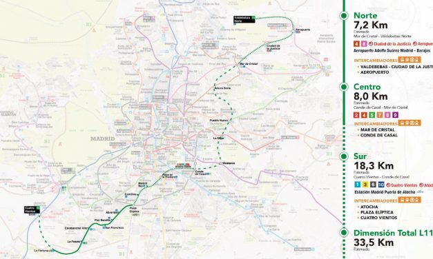 La Comunidad publica la licitación de las obras de ampliación de la línea 11 de Metro hasta Conde de Casal