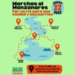 Las asociaciones vecinales del Sur marchan por la recuperación del río Manzanares y su entorno