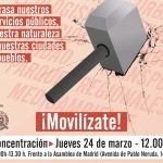 Protesta ciudadana contra la Ley Ómnibus en la Asamblea de Madrid