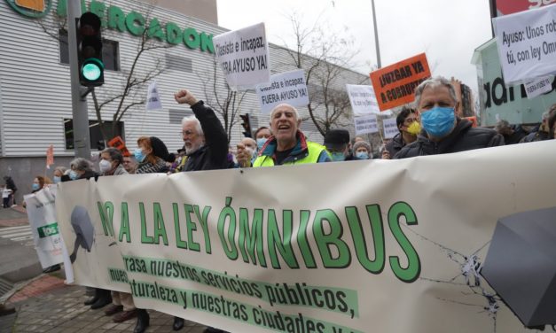 15 de diciembre: concentración en la Asamblea de Madrid contra la Ley Ómnibus
