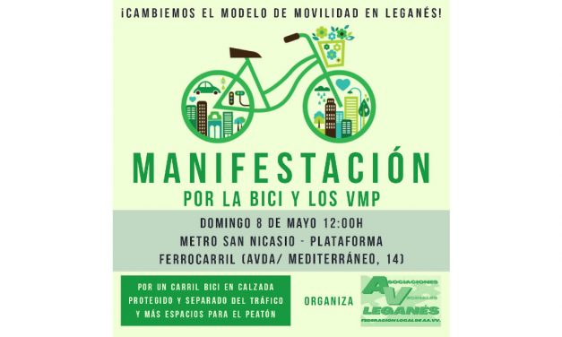 Nuevo domingo de reivindicación ciclista y peatonal en Leganés
