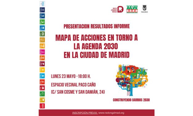 Presentación del mapa de acciones en torno a la Agenda 2030 en Madrid
