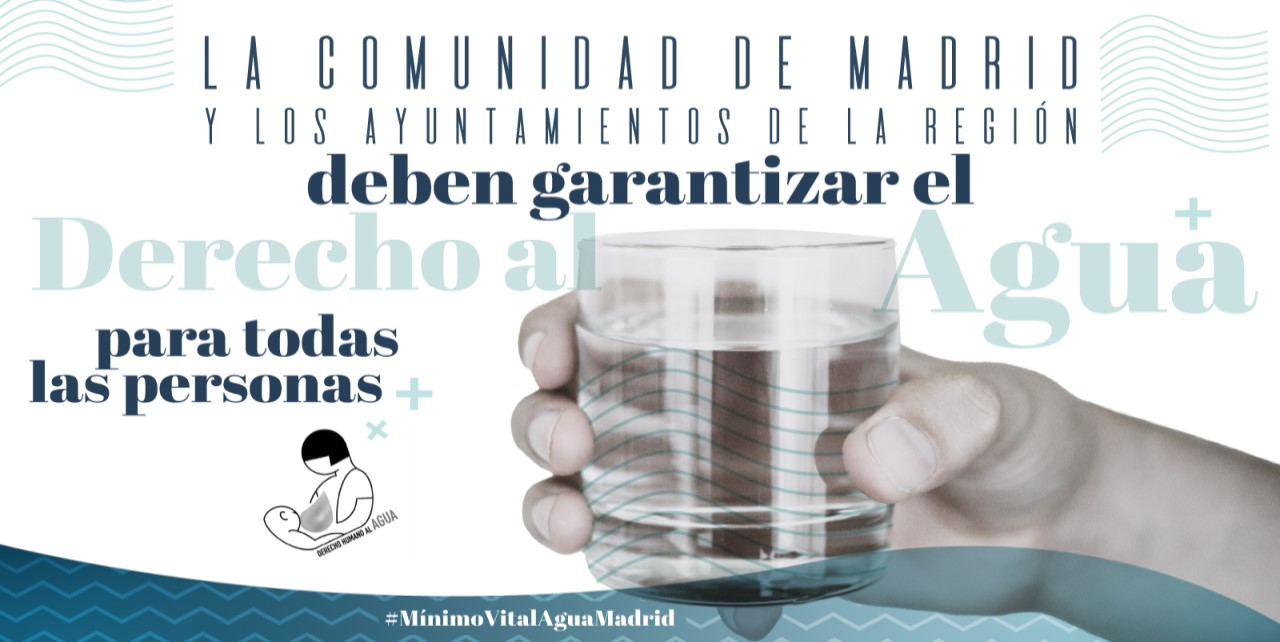 La Acción “Por una ley de mínimo vital de agua en Madrid” recoge apoyos para garantizar este derecho humano