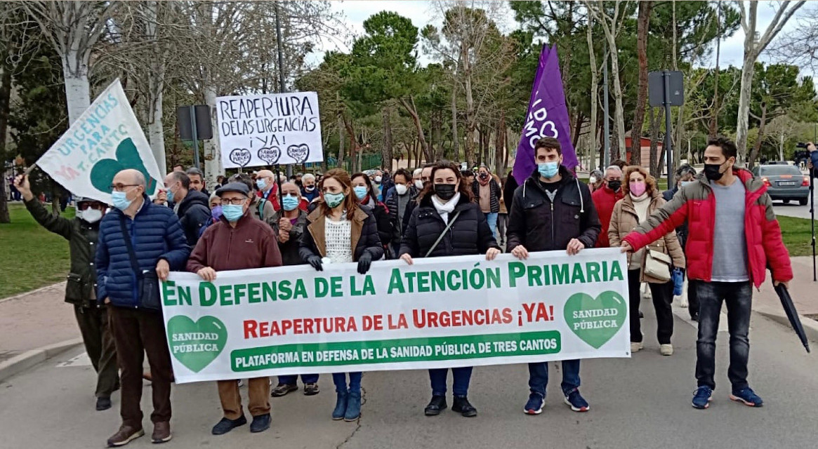 La Plataforma por la Sanidad Pública de Tres Cantos alerta de la “preocupante” situación de la sanidad en el municipio