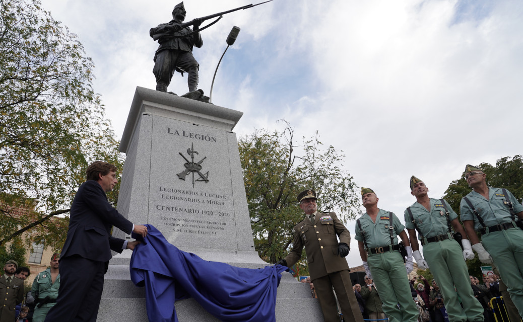 El monumento al legionario, un nuevo “motivo de vergüenza para la sociedad madrileña”