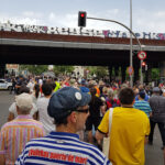 Manifestación por el desmantelamiento del scalextric celebrada el 12 de junio de 2022