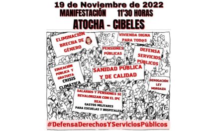 La vecindad vuelve a manifestarse el sábado en defensa de los derechos y servicios públicos