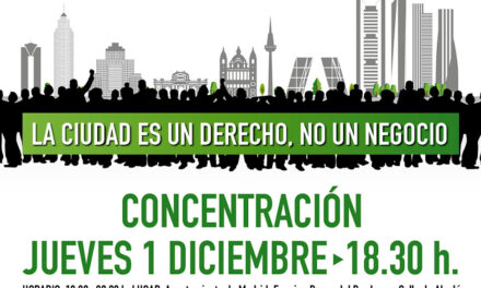 La ciudadanía madrileña se moviliza contra la degradación de la capital y los derechos ciudadanos