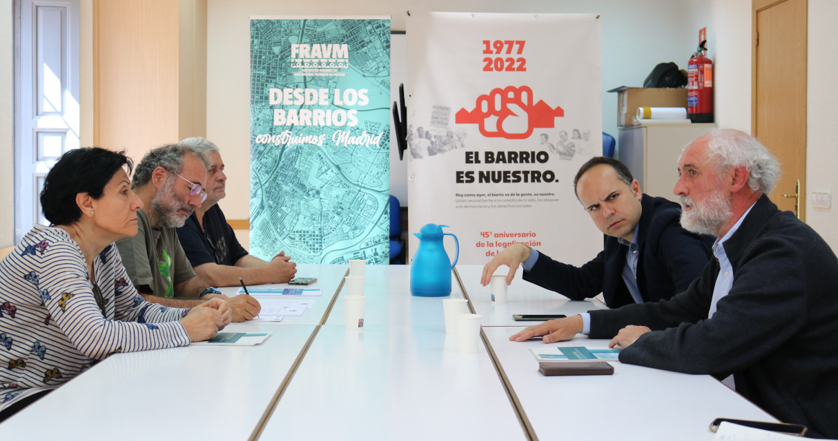 La FRAVM presenta sus propuestas para la capital a la candidatura de Recupera Madrid