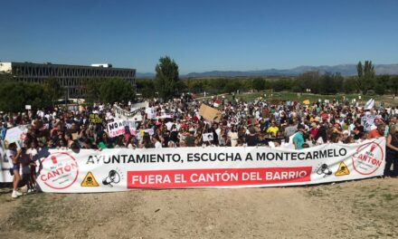 Nueva protesta en Montecarmelo para exigir al Ayuntamiento que construya su cantón lejos de colegios y viviendas