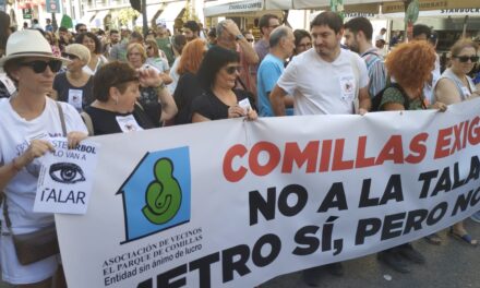 La ampliación de la línea 11 de Metro amenaza con destruir la totalidad del parque de Comillas