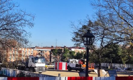 Concentración contra los planes de la Comunidad de Madrid de colocar una tuneladora al lado del colegio público Perú