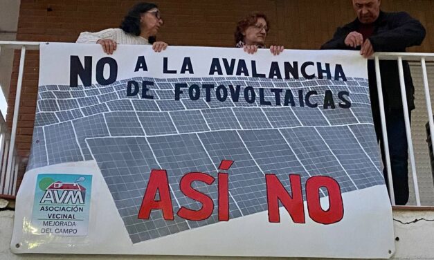 Mejorada del Campo se moviliza en contra de los grandes proyectos fotovoltaicos previstos en el municipio