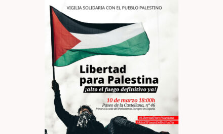 10 de marzo: vigilia solidaria con el pueblo palestino