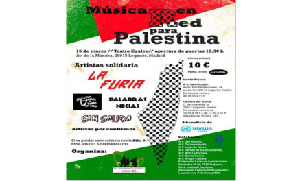 Colectivos vecinales de Leganés organizan el Festival Música en Red para Palestina