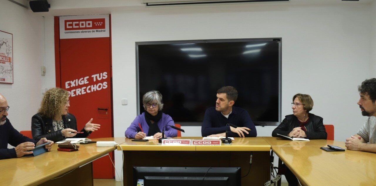 El nuevo presidente de la FRAVM se reúne con CCOO de Madrid para promover una mayor cooperación